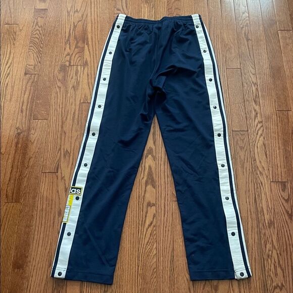 Adidas Navy Blue with White Stripes Track Tear-away Pants Men’s Sz Small - Picture 2 of 14